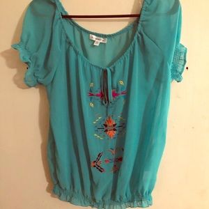 Chiffon short sleeve